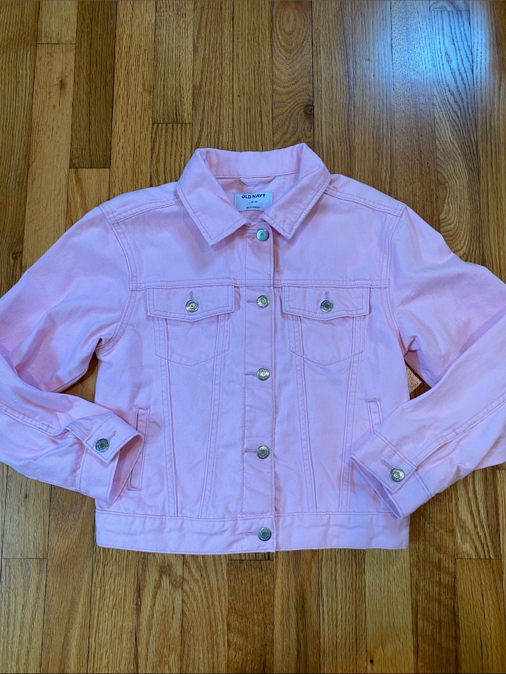 Old Navy 100% Cotton Pink Denim Jacket